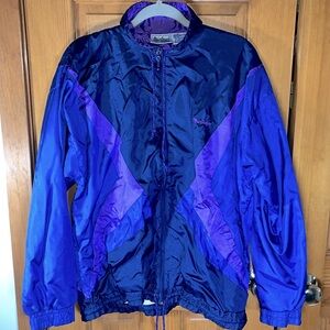 Vintage MacGregor size medium purple and blue windbreaker jacket